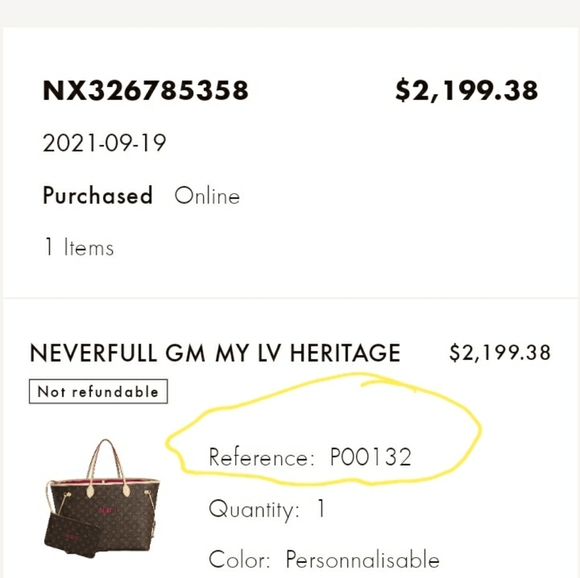 Neverfull GM LV Tote and Clutch - Picture 5 of 5